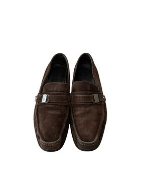 Salvatore Ferragamo Dark Brown Suede Driving Loafers Size 8.5